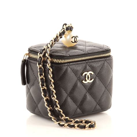 chanel vanity for sale|chanel vanity case with chain.